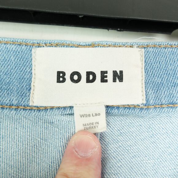 Boden Jeans Women SZ 28/30 Wide Leg Baggy Relaxed Retro Y2K 90's Light Wash Read - Picture 10 of 13
